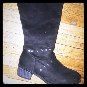 Tall wide calf boot